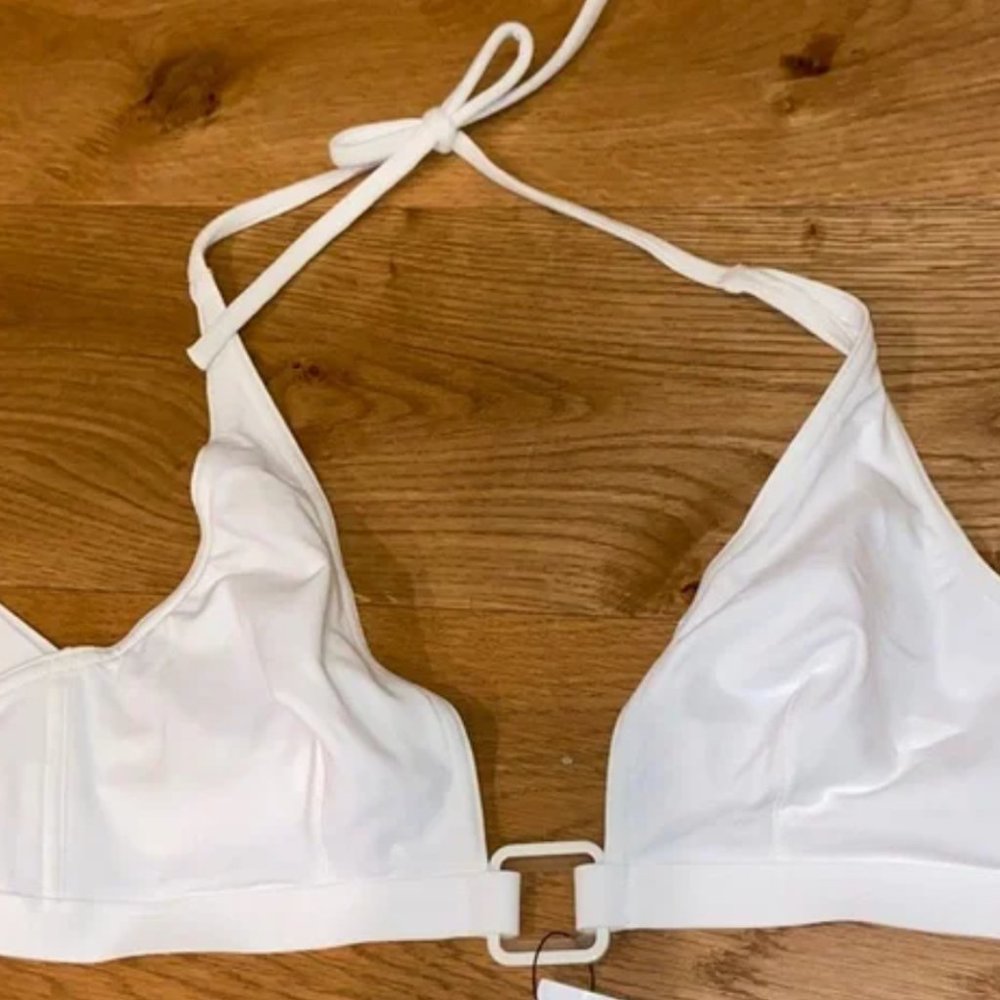 Eres White Triangle Bikini Top FR42 US10